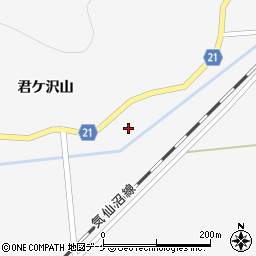 宮城県石巻市和渕君ケ沢周辺の地図