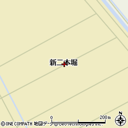 宮城県石巻市桃生町高須賀新二本堀周辺の地図