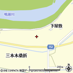 宮城県大崎市三本木桑折（八幡東）周辺の地図