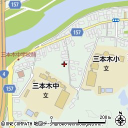 宮城県大崎市三本木鹿野沢周辺の地図