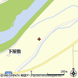 宮城県大崎市三本木桑折下屋敷周辺の地図