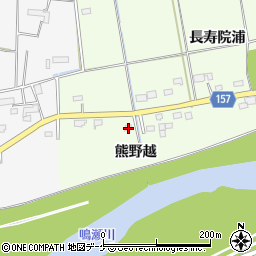 宮城県大崎市三本木南谷地熊野越59周辺の地図