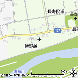 宮城県大崎市三本木南谷地熊野越72周辺の地図