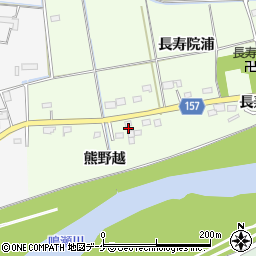 宮城県大崎市三本木南谷地熊野越周辺の地図