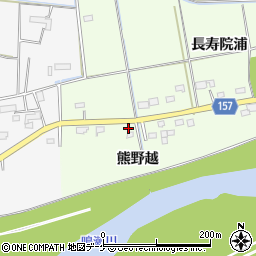 宮城県大崎市三本木南谷地熊野越58周辺の地図