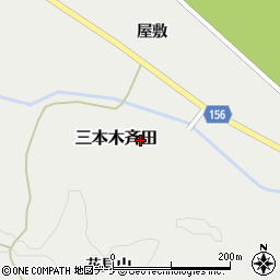 宮城県大崎市三本木斉田鹿野周辺の地図
