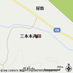 宮城県大崎市三本木斉田（鹿野）周辺の地図