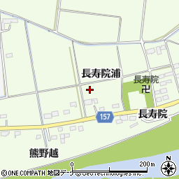 宮城県大崎市三本木南谷地長寿院浦周辺の地図