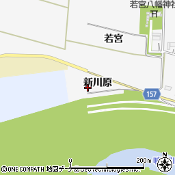 宮城県大崎市三本木新沼新川原周辺の地図