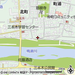 宮城県大崎市三本木町浦5周辺の地図