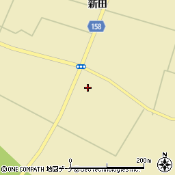 宮城県大崎市古川中沢岡周辺の地図