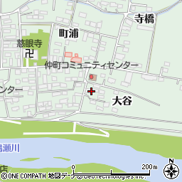 宮城県大崎市三本木（大谷）周辺の地図