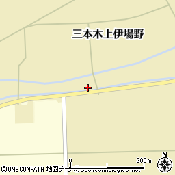 宮城県大崎市三本木上伊場野上屋敷周辺の地図