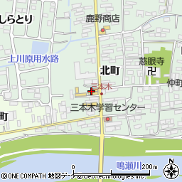 宮城県大崎市三本木北町周辺の地図