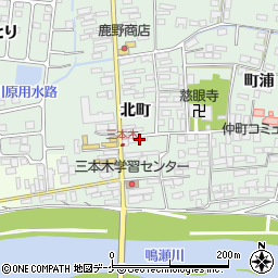 宮城県大崎市三本木北町22周辺の地図