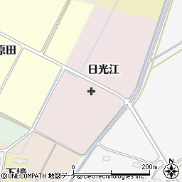 宮城県遠田郡美里町日光江周辺の地図