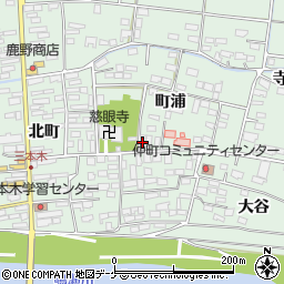 宮城県大崎市三本木町浦周辺の地図