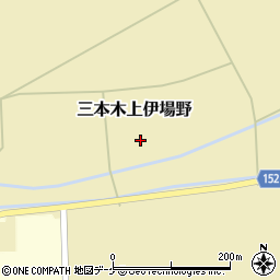 宮城県大崎市三本木上伊場野熊野堂周辺の地図