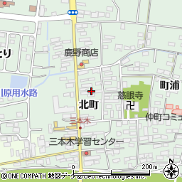 宮城県大崎市三本木北町32周辺の地図