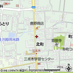 宮城県大崎市三本木北町33周辺の地図