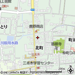 宮城県大崎市三本木北町34周辺の地図