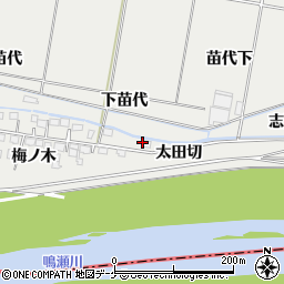 宮城県遠田郡美里町青生太田切周辺の地図