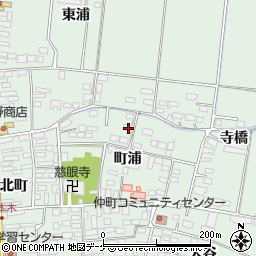 宮城県大崎市三本木町浦39周辺の地図