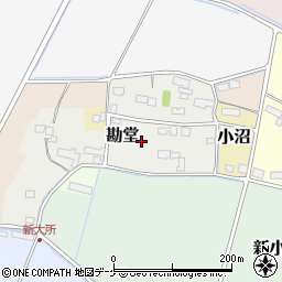 宮城県遠田郡美里町勘堂周辺の地図