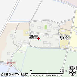 宮城県美里町（遠田郡）勘堂周辺の地図