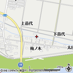 宮城県遠田郡美里町青生梅ノ木周辺の地図
