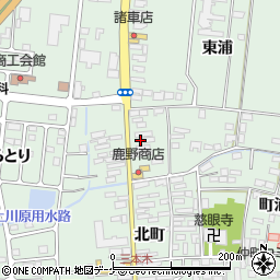 宮城県大崎市三本木北町42周辺の地図