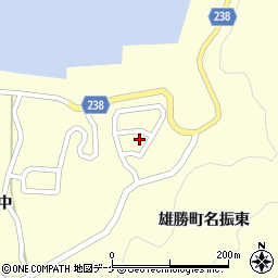 宮城県石巻市雄勝町名振東周辺の地図