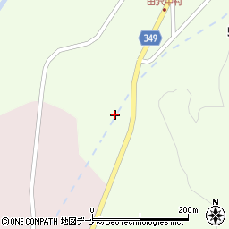 山形県鶴岡市下田沢中山口周辺の地図