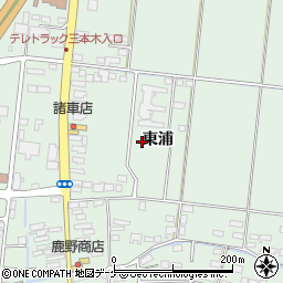 宮城県大崎市三本木東浦周辺の地図