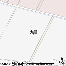 宮城県遠田郡美里町大所周辺の地図