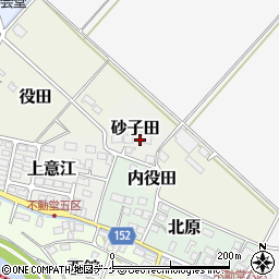 宮城県遠田郡美里町砂子田周辺の地図