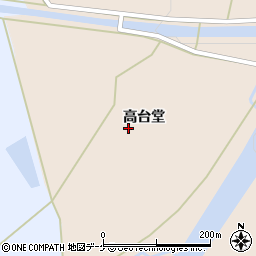 宮城県加美郡色麻町四かま新高台堂周辺の地図