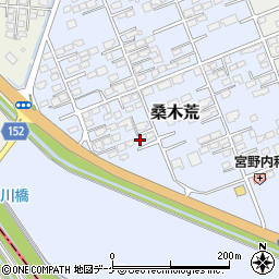 宮城県遠田郡涌谷町桑木荒45周辺の地図