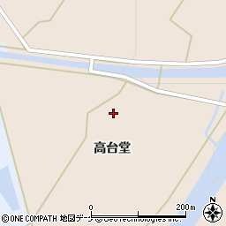 宮城県加美郡色麻町四かま高台堂周辺の地図
