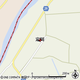 宮城県石巻市前谷地定川周辺の地図