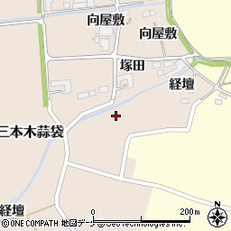 宮城県大崎市三本木蒜袋経壇周辺の地図