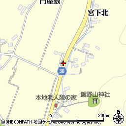 宮城県石巻市飯野門屋敷周辺の地図
