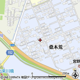 宮城県遠田郡涌谷町桑木荒40周辺の地図