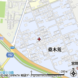 宮城県遠田郡涌谷町桑木荒39周辺の地図