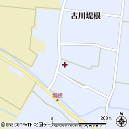 宮城県大崎市古川堤根上屋敷36周辺の地図