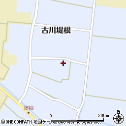 宮城県大崎市古川堤根上屋敷55周辺の地図