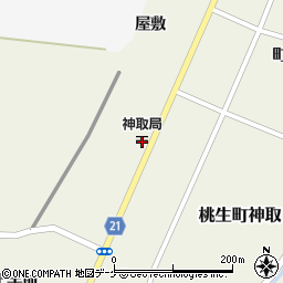 神取郵便局周辺の地図