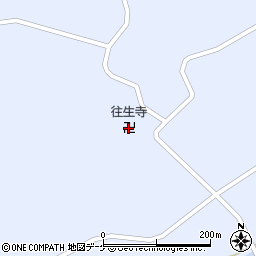 往生寺周辺の地図