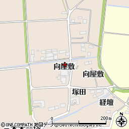 宮城県大崎市三本木蒜袋向屋敷周辺の地図