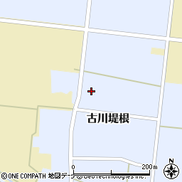 宮城県大崎市古川堤根上屋敷122周辺の地図